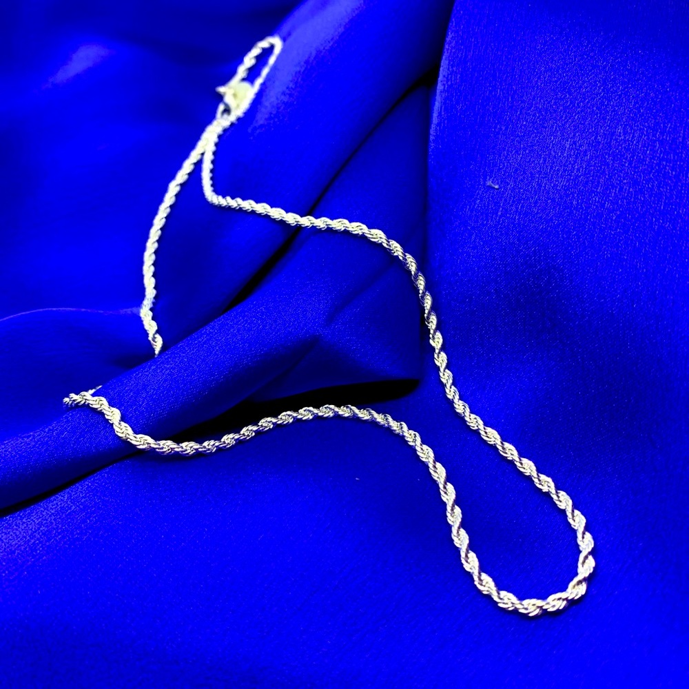18” Sterling Silver Rope Chain